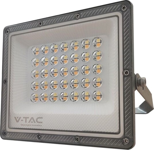 V Tac 30W LED lyskaster 3 lysfarger arbeidslampe utendørs Dimbar : Ikke dimbar Farge på huset : Grå Kulør : 3 i 1