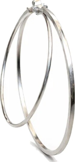 Jane Koenig Big Double Olympia Hoop Silver ONE SIZE Jane Koenig Big Double Olympia Hoop Silver ONE SIZE