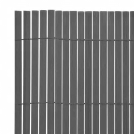 vidaXL Dobbelsidet hagegjerde 90x400 cm grå