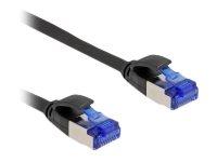 Delock 5 m RJ-45 Koblingskabel Cat 6A Halogenfri Svart