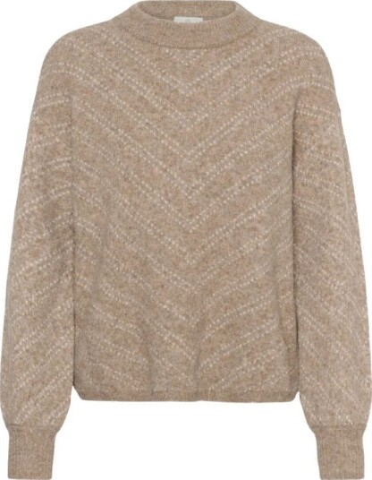 Kaffe Dame Strikkevarer Beige S,