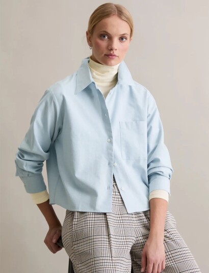 Marc O"Polo Woven Blouses Longsleeve   Blue   L