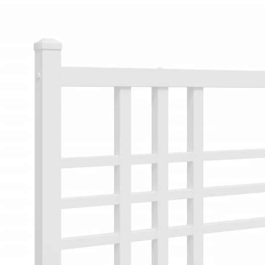 Sengegavl i metall hvit 107 cm 8721012373679
