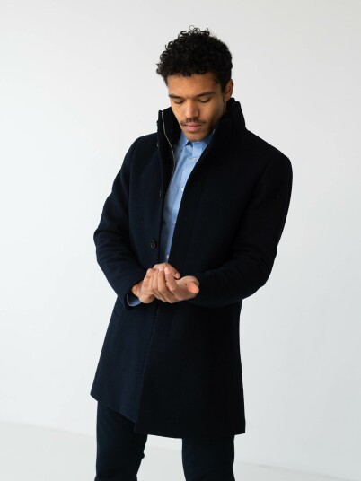 Matinique Harvey Wool Coat Blå XL