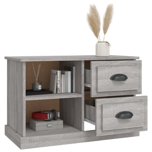 vidaXL TV-benk grå sonoma 73x35,5x47,5 cm konstruert tre vidaXL TV-benk grå sonoma 73x35,5x47,5 cm konstruert tre