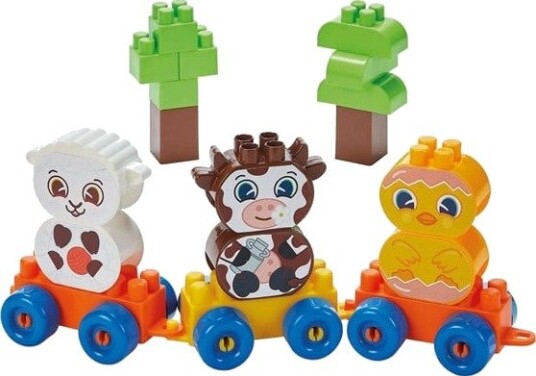 Abrick Ecoiffier Farm Animals Block Train 250 Pieces Abrick Ecoiffier Farm Animals Block Train 250 Pieces