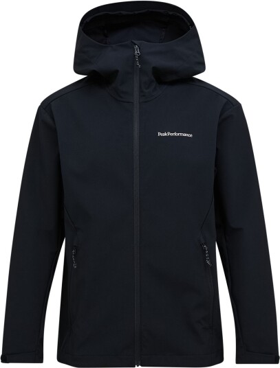 Peak Performance Men"s Explore Softshell Hood Jacket Black, XL