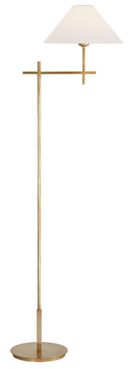 Hackney golvlampa antik mässing