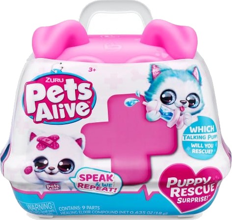 Zuru Pets Alive Plysjbamse M Tilbehør Puppy Rescue Surprise Zuru Pets Alive Plysjbamse M Tilbehør Puppy Rescue Surprise