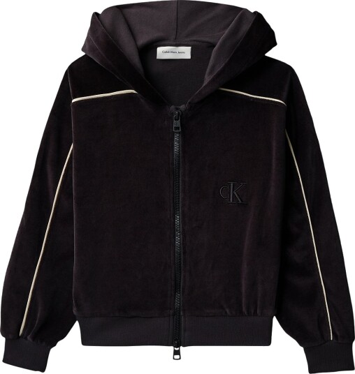 Calvin Klein Cardigan Velur Svart Calvin Klein 10 år 140 Cardigan