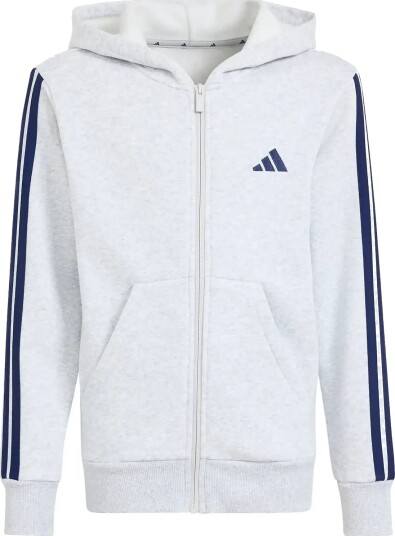 Adidas Sportswear J 3S Fl Fz Hd Grey 128 Adidas Sportswear J 3S Fl Fz Hd Grey 128
