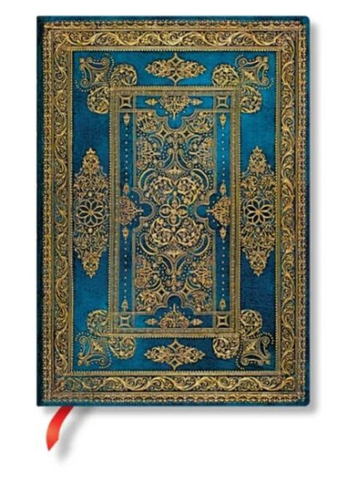 Blue Luxe (Luxe Design) Midi Lined Hardback Journal (Elastic Band Closure) av Paperblanks Blue Luxe (Luxe Design) Midi Lined Hardback Journal (Elastic Band Closure) av Paperblanks