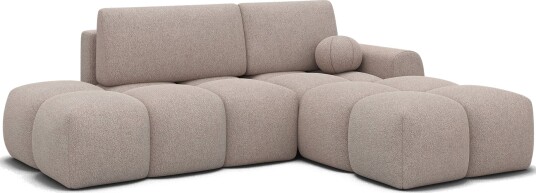 Vittario 3 seters Bubblig sovesofa med divan og oppbevaring Høyre Xillar 20