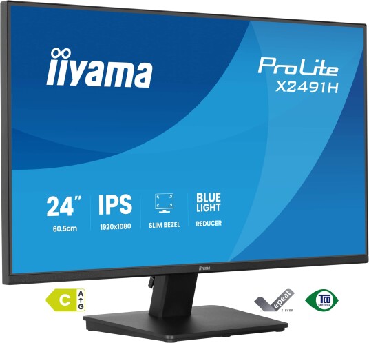 Iiyama ProLite X2491H-B1 24" FHD IPS PC-Skjerm 120Hz Svart
