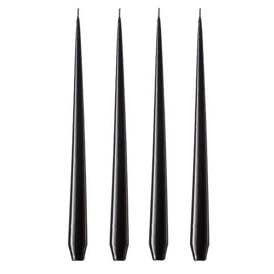 Ester & Erik lys 42 cm 4-pakning raw black Lakkert