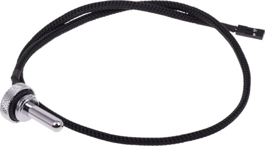 Alphacool Eiszapfen G1/4 temperatursensor krom 50 cm 17364