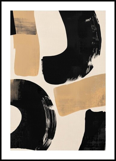 Solid Brush Strokes Plakat Plakat / 50x70cm