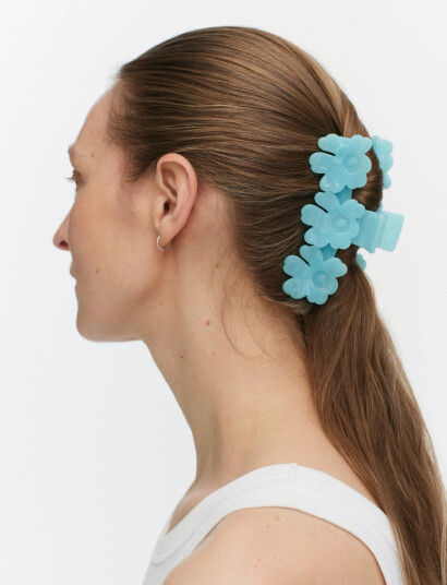 Marimekko Mini Unikko Hair Clip - Blue - ONE SIZE Marimekko Mini Unikko Hair Clip - Blue - ONE SIZE