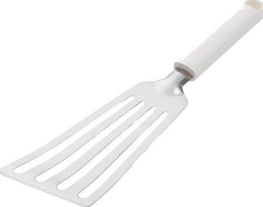 KitchenAid Classic stekespade perforert 32 cm porcelain white