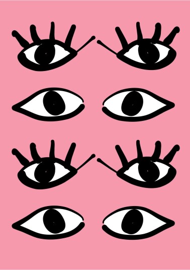 Namly Design Plakat Pink Eyes Design POSTERU8VB39