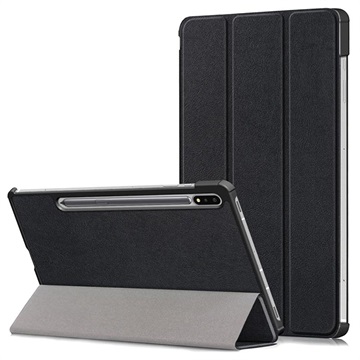 Tri Fold Series Samsung Galaxy Tab S7 FE Smart Folio etui Svart
