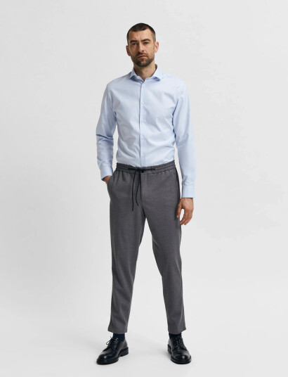 Selected Slhslim-Ethan Shirt Ls Cut Away Noos - Blue - S Selected Slhslim-Ethan Shirt Ls Cut Away Noos - Blue - S