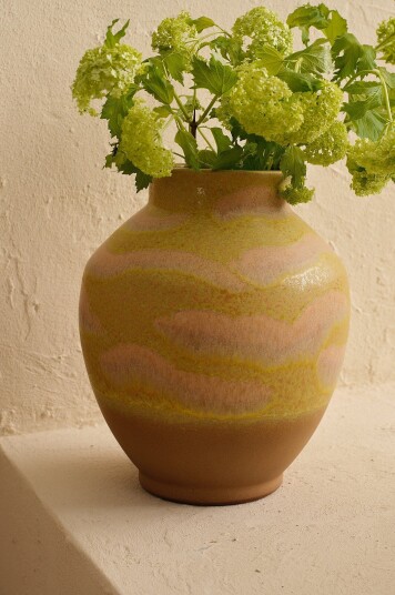 Ellos Home Vase Lily høyde 35 cm Gul