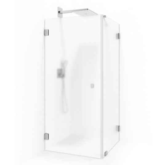 Macro Grace Dusjhjørne Swing 100x70 cm, Børstet/Frostet Glass Macro Grace Dusjhjørne Swing 100x70 cm, Børstet/Frostet Glass