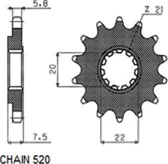 Kjededrev SUNSTAR 312-14 Kjededrev SUNSTAR 312-14