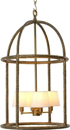 Cortese taklampe messing