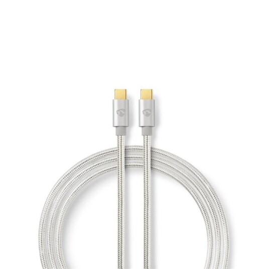 Nedis USB-C Kabel 2m 4K@60Hz 60W USB 3.2 Gen 1 Flettet Nylon Nedis USB-C Kabel 2m 4K@60Hz 60W USB 3.2 Gen 1 Flettet Nylon