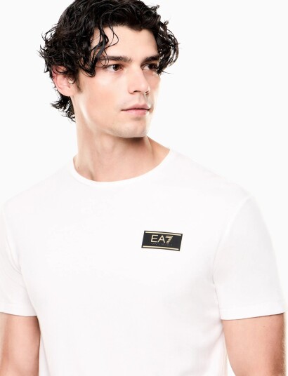 EA7 T Shirt Cream L EA7 T Shirt Cream L