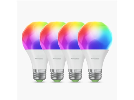 Nanoleaf Essential RGB smart LED pære 9W E27 4 pakning Nanoleaf Essential RGB smart LED pære 9W E27 4 pakning