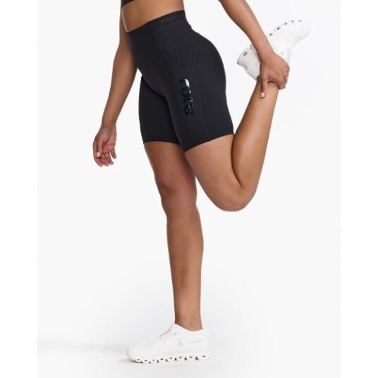 2xu Form Stash Hi-Rise Bike Short Dame Black/Black L 2xu Form Stash Hi-Rise Bike Short Dame Black/Black L
