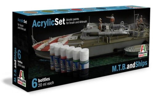 Italeri Arcylic Set MTB and Ships (6stk. 20ml)