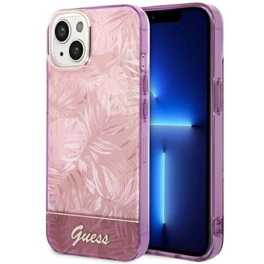 Guess Hardcase iPhone 14 Plus Jungle Collection Rosa