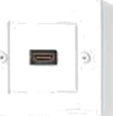 Nedis HDMI Wall Box | 4K@60Hz | HDMI Output | Black | 18 Gbps | Gold Plated