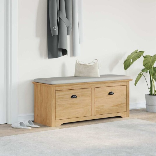 vidaXL Gangbenk BODO Honning brun 118 x 40 x 50 cm Konstruert tre