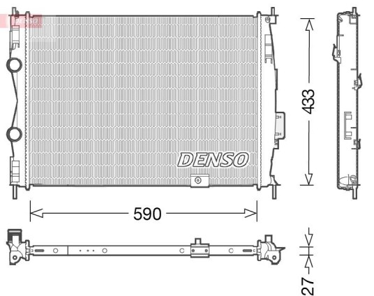 Radiator DENSO DRM46051 Radiator DENSO DRM46051