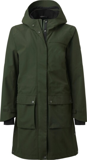 Chevalier Women's Fractus Chevalite Rain Coat Tobacco Green 38W