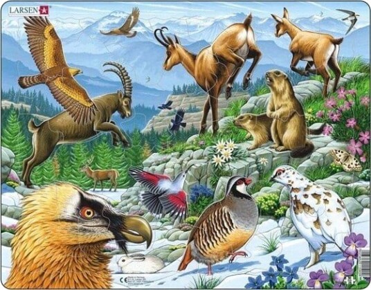 Selecta Play Larsen Jigsaw Puzzle Animals   Alps 55 pcs. Gulv
