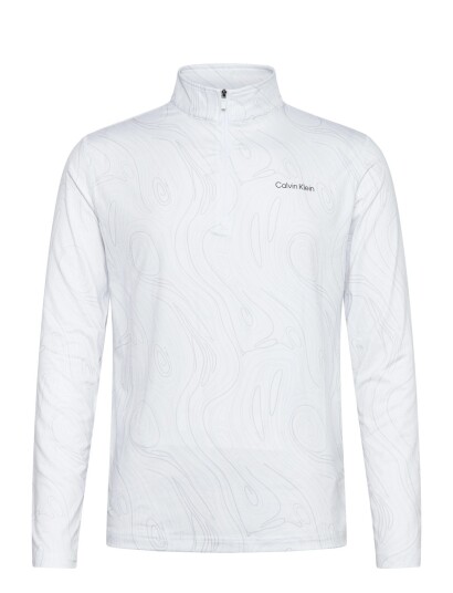 Calvin Klein Golf Printed Newport Half Zip White S