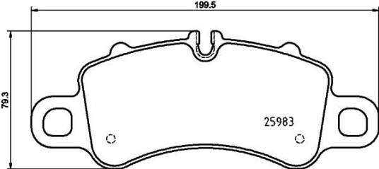 HELLA 8DB 355 025 601 Bremseklosser
