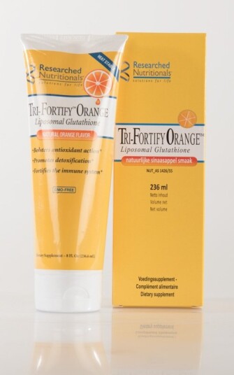 LIPOSOMAL GLUTATION OG VITAMIN C APPELSINSMAK Tri Fortify