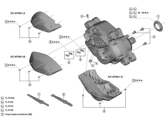 Shimano Steps låsering til modell DU EP801