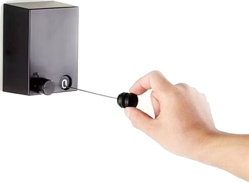 Uttrekkbar Tørkesnor Svart