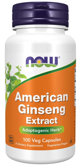 NOW American Ginseng 500 mg 100 stk NOW American Ginseng 500 mg 100 stk
