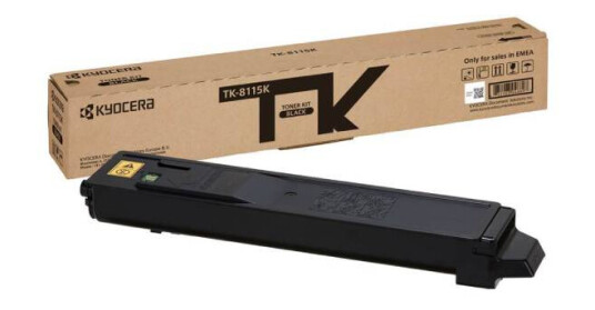 Kyocera TK-8115BK M8124 BK lasertoner - 1T02P30NL0 Original - Svart 12000 sider Kyocera TK-8115BK M8124 BK lasertoner - 1T02P30NL0 Original - Svart 12000 sider