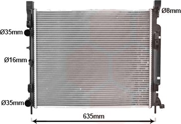 VAN WEZEL 43012470 Radiator motorkjøling