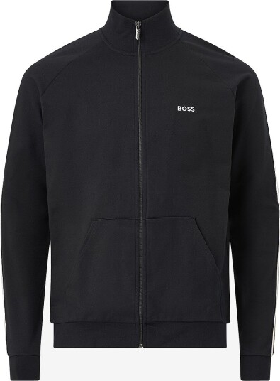 BOSS Genser Iconic Jacket Zip Svart